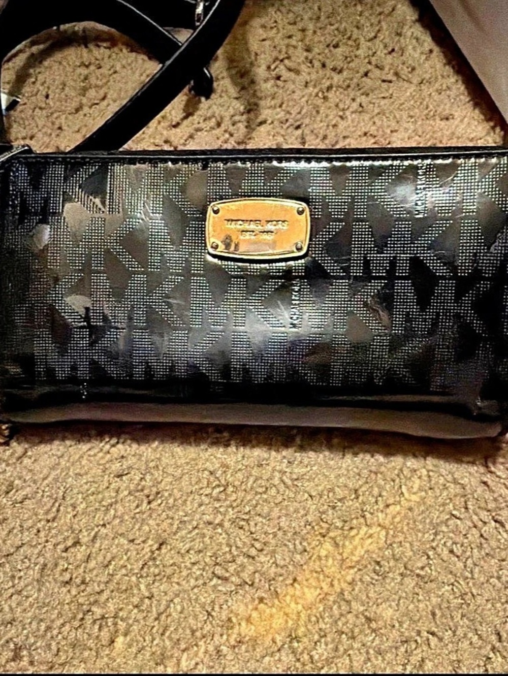 Michael Kors Jet Set Logo Smartphone Wallet Black